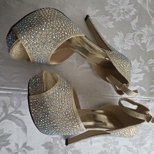 Sparkling Gold Women's Heels